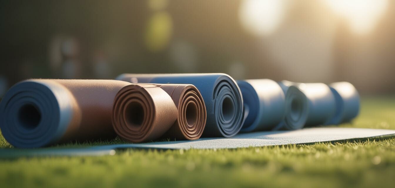 Recovery accessories like yoga mats and foam rollers