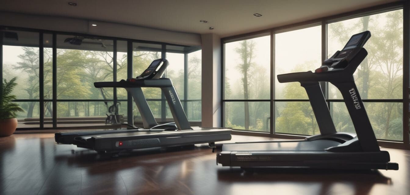 treadmill in home gym